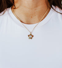 Load image into Gallery viewer, Lavender Moon Quartz Daisy Necklace